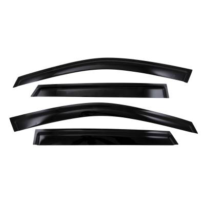 TrailFX - TrailFX 4116H Acrylic Tape-On Window Visors