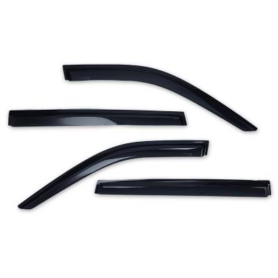TrailFX - TrailFx 4739H Low Profile for Front/Rear Tape-On Smoke Acrylic 4PC