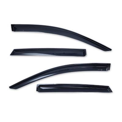 TrailFX - TrailFx 4930H Low Profile for Front/Rear Tape-On Smoke Acrylic 4PC