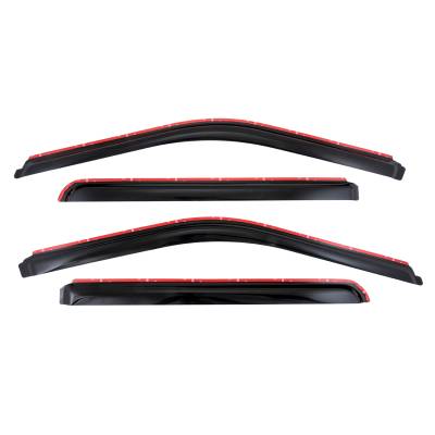 TrailFX - TrailFX 4381IC 4PC Low Profile Smoked Window Vent Visors In-Channel