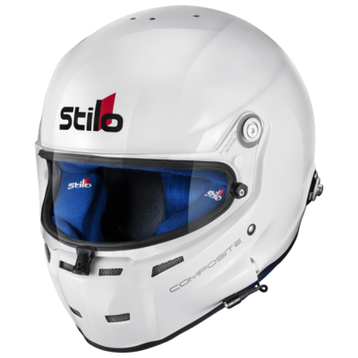 Stilo - Stilo AA0700AF2T550102 ST5 GT Small Auto Racing Helmet Gloss White