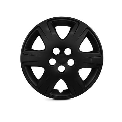 Winjet - Winjet CHB-5108Z-BP-15 15" WheelCover Hubcaps 4Pc Matte Black for Toyota Corolla