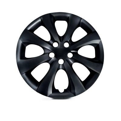 Winjet - Winjet CHB-5112-BL-16 16" Wheel Cover Hubcaps 4PC Black for 09-24 Toyota Corolla