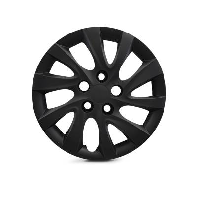 Winjet - Winjet CHB-5119-BP-15 15" Wheel Cover Hubcaps 4PC Matte Black for 17-20 Elantra