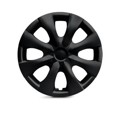 Winjet - Winjet CHB-5115-BP-15 15" Wheel Cover Hubcaps 4PC Matte Black for Toyota Corolla