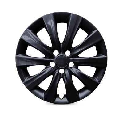 Winjet - Winjet CHB-5109-BL-16 16" WheelCover Hubcaps 4PC Black for 09-24 Toyota Corolla