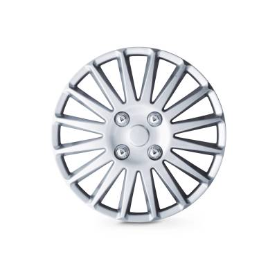 Winjet - Winjet CHB-5019-E-14 14" Universal Wheel Cover Hubcaps 4Pc White