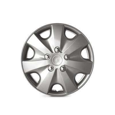 Winjet - Winjet CHB-5051-A-13 13" Universal Wheel Cover Hubcaps 4Pc ABS Silver