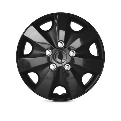 Winjet - Winjet CHB-5051-BL-16 16" Universal Wheel Cover Hubcaps 4Pc Black