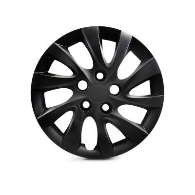 Winjet - Winjet CHB-5119-BL-15 15" Wheel Cover Hubcaps 4PC Black for Hyundai Elantra