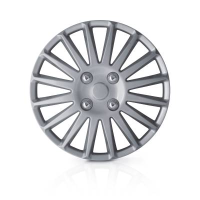 Winjet - Winjet CHB-5019-B-16 4Pc Set Wheel Cover Hubcaps Silver 16"