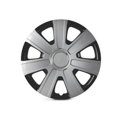 Winjet - Winjet CHB-5076-DP-14 14" Wheel Cover Hubcaps 4Pc Set Silver/Black