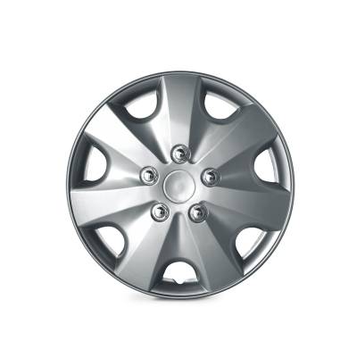 Winjet - Winjet CHB-5051-A-14 14" Universal Wheel Cover Hubcaps 4Pc ABS Silver