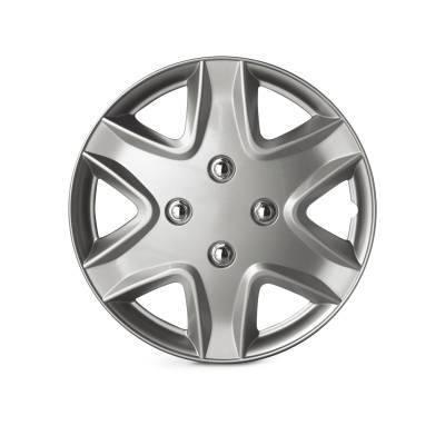 Winjet - Winjet CHB-5049-A-15 15" Universal Wheel Cover Hubcaps 4Pc Silver