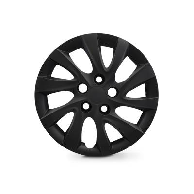 Winjet - Winjet CHB-5019-BP-14 14" Wheel Cover Hubcaps 4Pc Black Matte Style