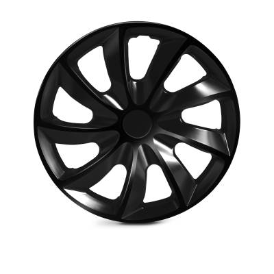 Winjet - Winjet CHB-5084-BL-17 17" Universal Wheel Cover Hubcaps 4Pc Black