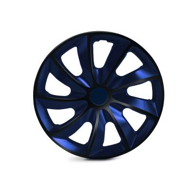 Winjet - Winjet CHB-5084-BBB-14 14" Universal Wheel Cover Hubcaps 4Pc Black/Blue