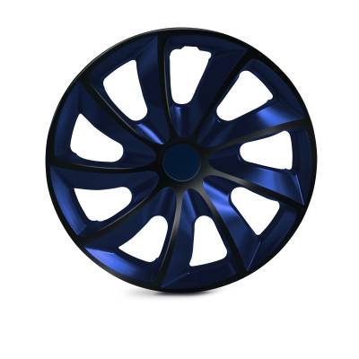 Winjet - Winjet CHB-5084-BBB-17 17" Universal Wheel Cover Hubcaps 4Pc Black/Blue