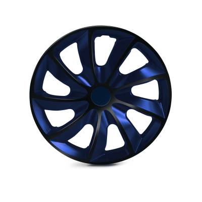 Winjet - Winjet CHB-5084-BBB-15 15" Universal Wheel Cover Hubcaps 4Pc Black/Blue