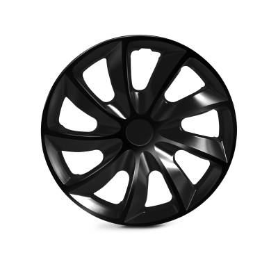 Winjet - Winjet CHB-5084-BL-15 15" Universal Wheel Cover Hubcaps 4Pc Black