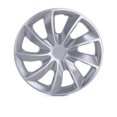 Winjet - Winjet CHB-5084-B-17 17" 4PC Set Wheel Cover Hubcaps Black MATTE