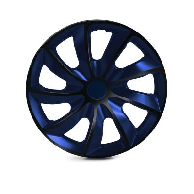 Winjet - Winjet CHB-5084-BBB-16 16" Universal Wheel Cover Hubcaps 4Pc Black/Blue