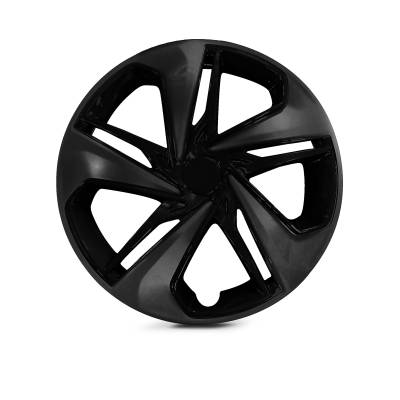 Winjet - Winjet CHB-5103-BL-16 16" Wheel Cover Hubcaps 4PC Black for 16-21 Honda Civic