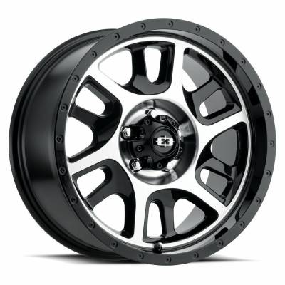 Vision Wheel - Vision Wheel 419 Split 18x9 5x4.5 18mm Gloss Black/Machined 419VT8965GBMF18