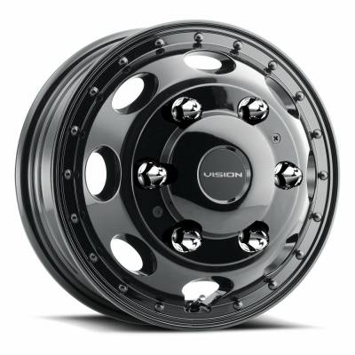 Vision Wheel - Vision Wheel 181Z Hauler 17x6.5 8x200 121.35mm Matte Black 181Z7680MBF142