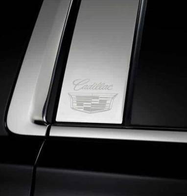 Putco - Putco 402610GM Cadillac Logo SS Pillar Trim Kit for 07-14 Escalade 4Pc