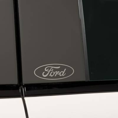 Putco - Putco 402680BPFD Ford Logo Platinum Black Pillar Posts Trim 17-22 Super Duty