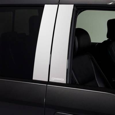 Putco - Putco 402679FD Ford Logo Stainless Pillar Trim for 15-25 Ford F150 w/o Keypad
