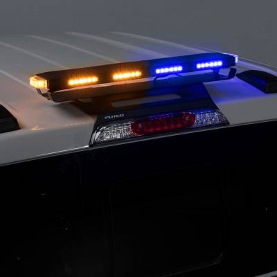 Putco - Putco 950224 TriHornet LED Stealth Rooftop Strobe Light Bar Amber/White/Blue 24"