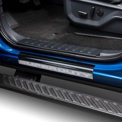 Putco - Putco 95148BPFD Black Super Duty Door Sill Plates for 23-25 Ford F250-F550 Crew