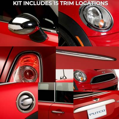 Putco - Putco 405053 Chrome Trim Accessory Kits for 01-06 Mini Cooper