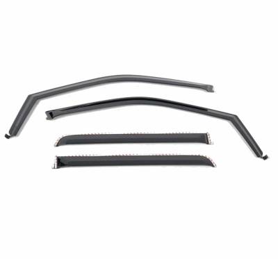 Putco - Putco 580065 Tinted Window Deflectors for 15-20 F150 17-22 F250/F350 Crew