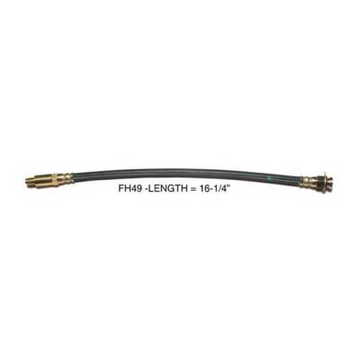 The Right Stuff Detailing - The Right Stuff Detailing FH49 Brake Hydraulic Hose Rear for Chevy/Pontiac