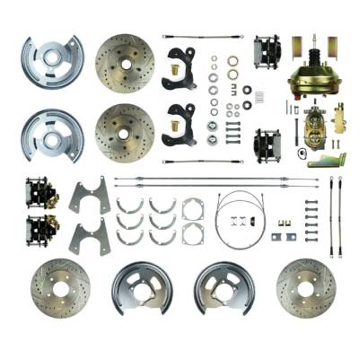 The Right Stuff Detailing - The Right Stuff Detailing FSC554DCCS Front & Rear Brake Conversion Kit for Chevy