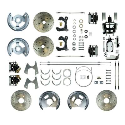 The Right Stuff Detailing - The Right Stuff Detailing FSC554DCCSX Front/Rear Brake Conversion Kit for Chevy