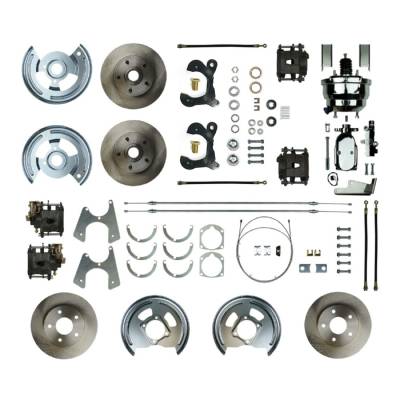 The Right Stuff Detailing - The Right Stuff Detailing FSC554DCCX Front & Rear Brake Conversion Kit for Chevy
