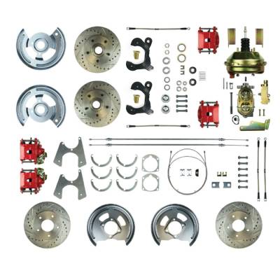 The Right Stuff Detailing - The Right Stuff Detailing FSC554DCCZ Front & Rear Brake Conversion Kit for Chevy