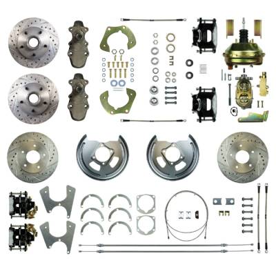 The Right Stuff Detailing - The Right Stuff Detailing FSC554DCDS Front & Rear Brake Conversion Kit for Chevy