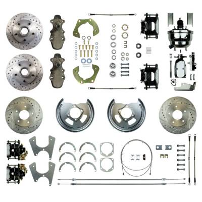 The Right Stuff Detailing - The Right Stuff Detailing FSC554DCDSX Front/Rear Brake Conversion Kit for Chevy