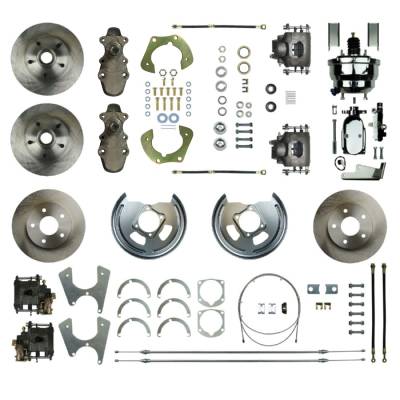 The Right Stuff Detailing - The Right Stuff Detailing FSC554DCDX Front & Rear Brake Conversion Kit for Chevy