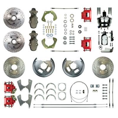 The Right Stuff Detailing - The Right Stuff Detailing FSC554DCDZX Front/Rear Brake Conversion Kit for Chevy