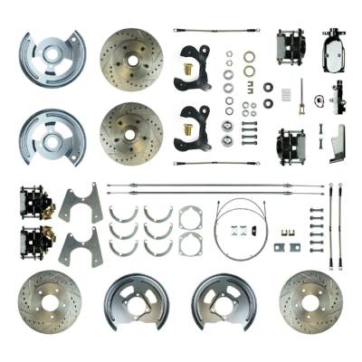 The Right Stuff Detailing - The Right Stuff Detailing FSC554SDCSX Front/Rear Brake Conversion Kit for Chevy