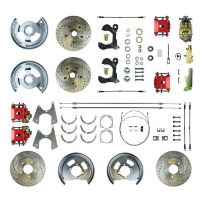 The Right Stuff Detailing - The Right Stuff Detailing FSC554SDCZ Front & Rear Brake Conversion Kit for Chevy