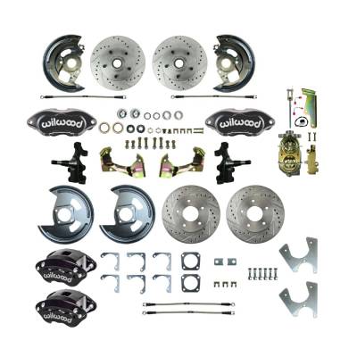 The Right Stuff Detailing - The Right Stuff Detailing AFXSD25DS FR/RR Brake Conversion Kit for Chevy/Pontiac