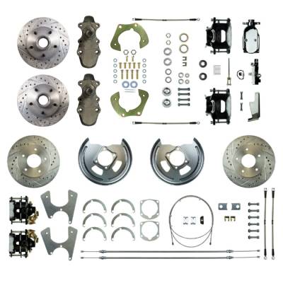 The Right Stuff Detailing - The Right Stuff Detailing FSC554SDDSX Front/Rear Brake Conversion Kit for Chevy