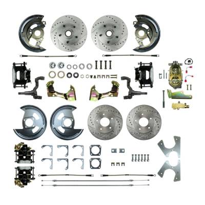 The Right Stuff Detailing - The Right Stuff Detailing AFXSD41CS Front & Rear Brake Conversion Kit for GM